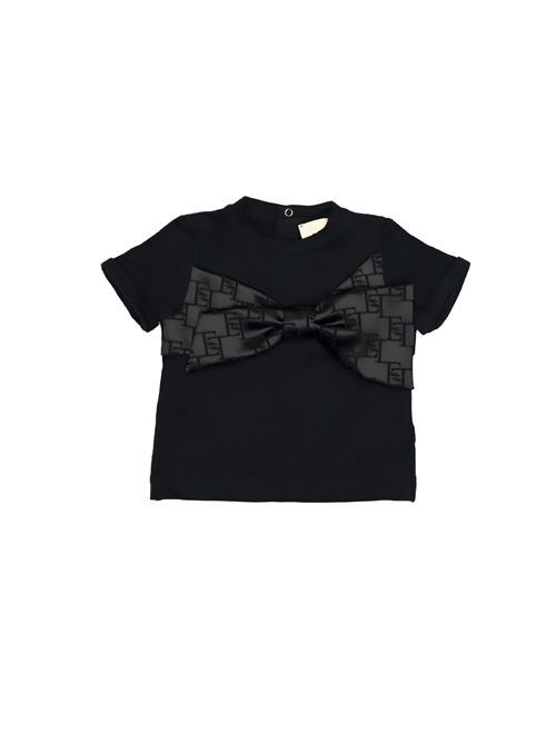 T-shirt, bambina, logata. ELISABETTA FRANCHI | EGTS080 0 JE006D206